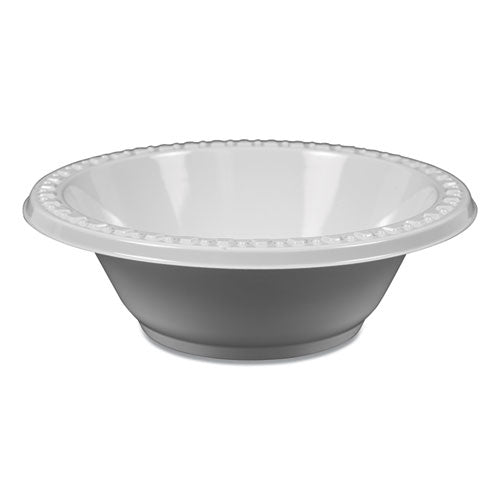 Plastic Dinnerware, Bowls, 5 Oz, White, 125/pack