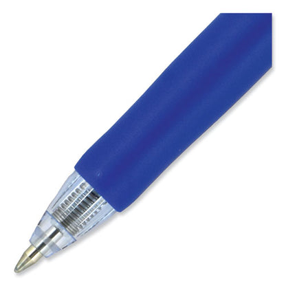 Signo Gel Pen, Retractable, Medium 0.7 Mm, Blue Ink, Silver/blue Barrel, Dozen