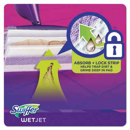 Wetjet System Refill Cloths, 11.3" X 5.4", White, 24/box