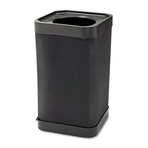 At-your-disposal Top-open Receptacle, 38 Gal, Polyethylene, Black