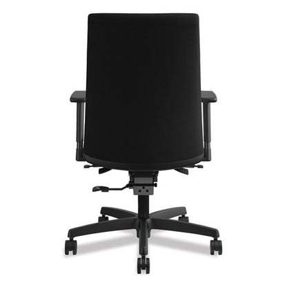 Ignition Series Mid-back Work Chair, Supports Up To 300 Lb, 17" To 22" Seat Height, Black