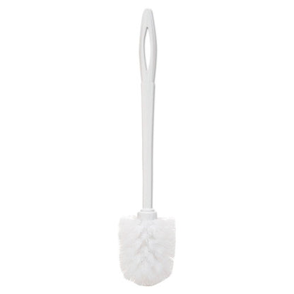 Toilet Bowl Brush, 10" Handle, White