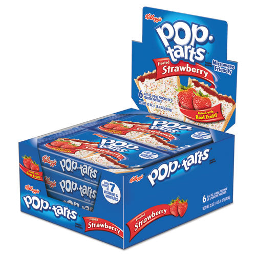 Pop Tarts, Frosted Strawberry, 3.67 Oz, 2/pack, 6 Packs/box