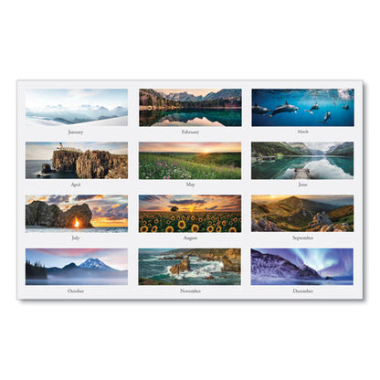 Earthscapes Recycled 3-month Vertical Wall Calendar, Scenic Landscapes Photography, 12.25 X 26, 14-month (dec-jan): 2023-2025