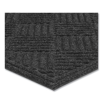 Ecomat Crosshatch Entry Mat, 48 X 27, Charcoal