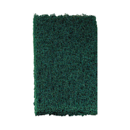 Heavy-duty Scour Pad, 3.8 X 6, Green, 10/carton