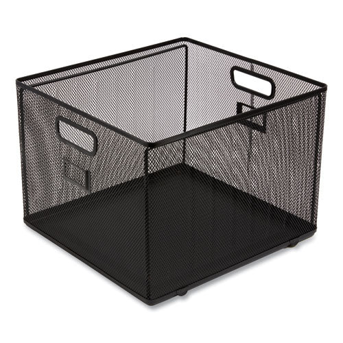 Wire Mesh File Organizer, Letter Size, 13.98" Long, Black