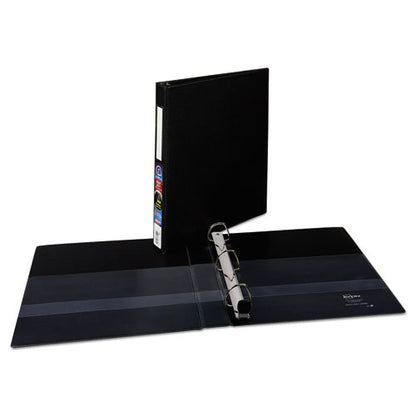 Heavy-duty Non-view Binder With Durahinge And One Touch Ezd Rings, 3 Rings, 1" Capacity, 11 X 8.5, Black