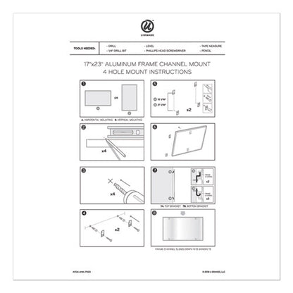 4n1 Magnetic Dry Erase Combo Board, 35 X 23, Tan/white Surface, Silver Aluminum Frame