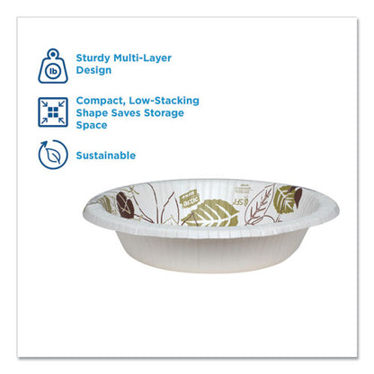 Pathways Heavyweight Paper Bowls, 20 Oz, Green/burgundy, 500/carton