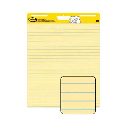 Vertical-orientation Self-stick Easel Pad Value Pack, Presentation Format (1.5" Rule), 25 X 30, Yellow, 30 Sheets, 4/carton