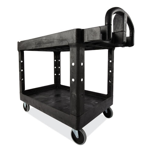 Heavy-duty Platform Truck Cart, 1,200 Lb Capacity, 24 X 48 Platform, Black