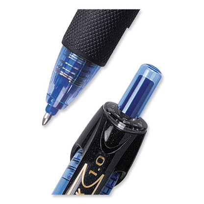 Power Tank Rt Ballpoint Pen, Retractable, Bold 1 Mm, Blue Ink, Translucent Blue/black Barrel, Dozen