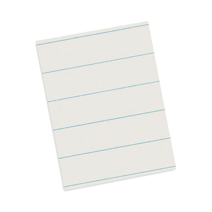 Ruled Newsprint Paper, 3/8" Short Rule, 8.5 X 11, 500/pack