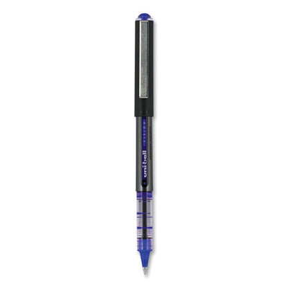 Vision Roller Ball Pen, Stick, Extra-fine 0.5 Mm, Blue Ink, Gray/blue/clear Barrel, Dozen