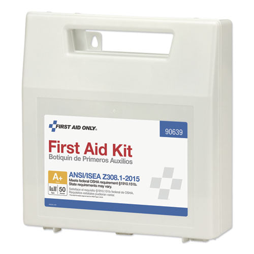 Ansi Class A+ First Aid Kit For 50 People, 183 Pieces, Plastic Case