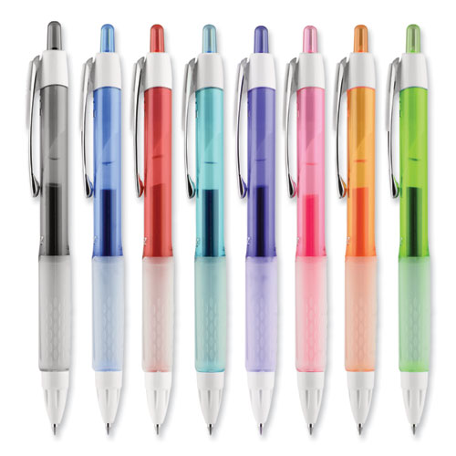 Signo 207 Gel Pen, Retractable, Medium 0.7 Mm, Assorted Ink And Barrel Colors, 8/pack