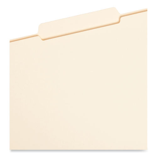 Reinforced Tab Manila File Folders, 1/3-cut Tabs: Center Position, Legal Size, 0.75" Expansion, 11-pt Manila, 100/box