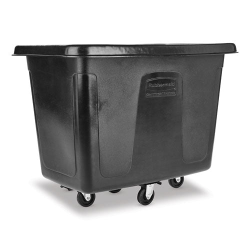 Cube Truck, 105 Gal, 500 Lb Capacity, Plastic, Black