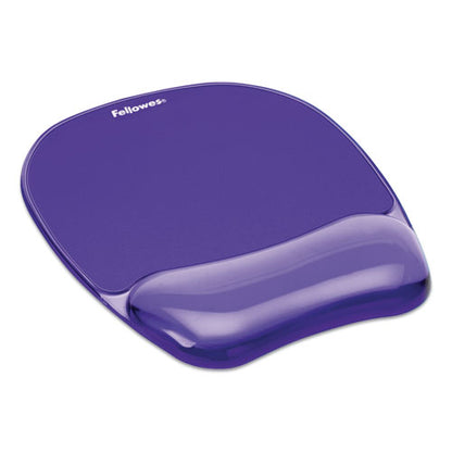 Gel Crystals Mouse Pad With Wrist Rest, 7.87 X 9.18, Purple