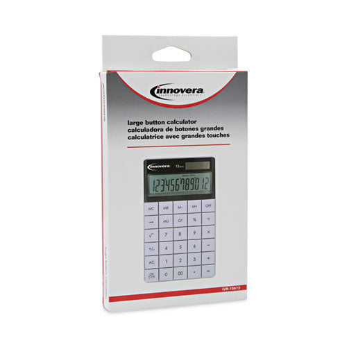 15973 Large Button Calculator, 12-digit Lcd