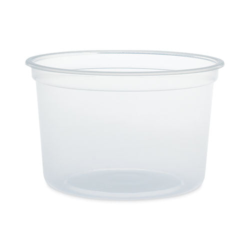 Microgourmet Food Container, 16 Oz, Translucent, Plastic, 50/pack, 10 Packs/carton