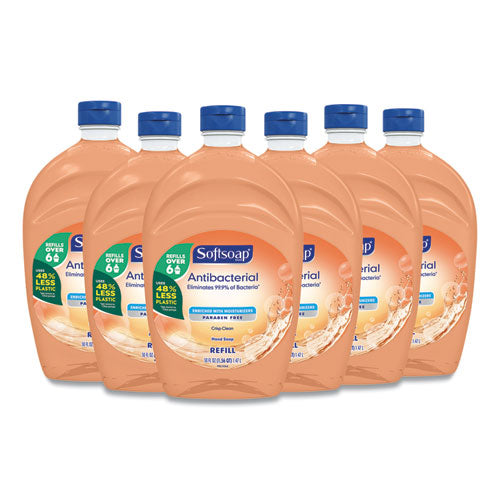 Antibacterial Liquid Hand Soap Refills, Fresh, 50 Oz, Orange, 6/carton