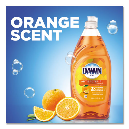 Ultra Antibacterial Dishwashing Liquid, Orange Scent, 28 Oz Bottle, 8/carton