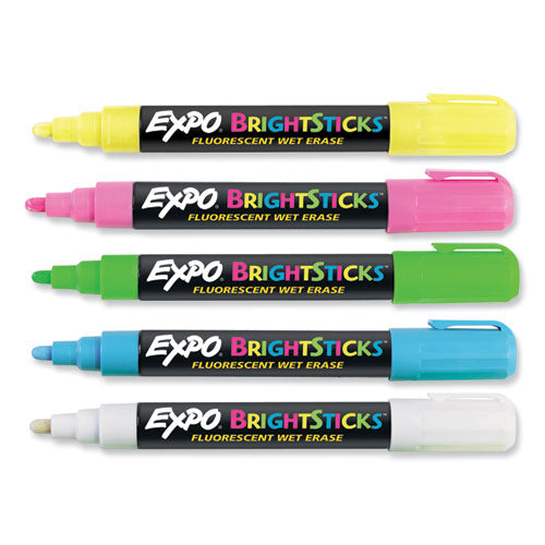 Bright Sticks, Medium Bullet Tip, Assorted Colors, 5/set