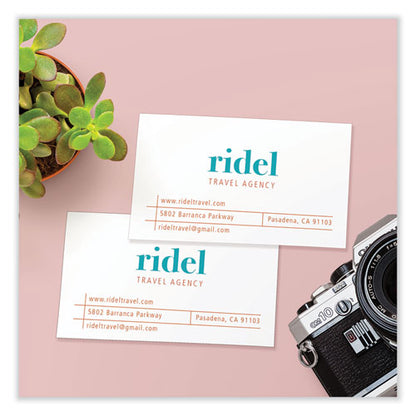 Printable Microperforated Business Cards W/sure Feed Technology, Inkjet, 2 X 3.5, White,  250 Cards, 10/sheet, 25 Sheets/pack