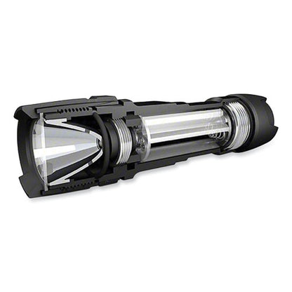 Virtually Indestructible Led Flashlight, 3 Aaa Batteries (included), Black