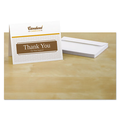 Note Cards With Matching Envelopes, Inkjet, 85 Lb, 4.25 X 5.5, Matte White, 60 Cards, 2 Cards/sheet, 30 Sheets/pack