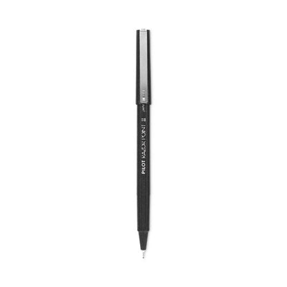 Razor Point Ii Super Fine Line Porous Point Pen, Stick, Ultra-fine 0.2 Mm, Black Ink, Black Barrel, Dozen