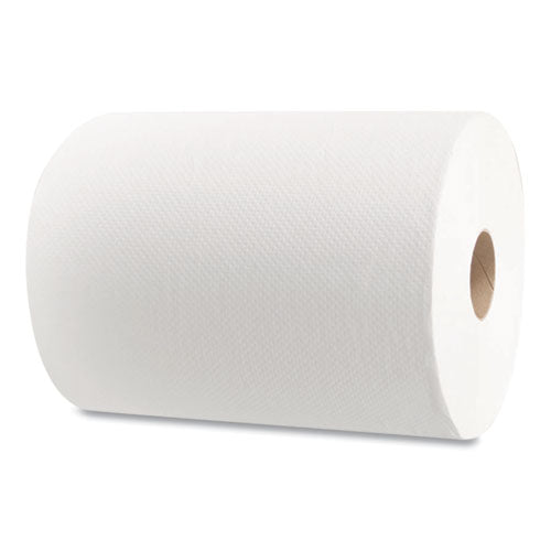 10 Inch Roll Towels, 1-ply, 10" X 800 Ft, White, 6 Rolls/carton