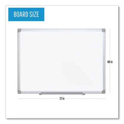 Earth Silver Easy-clean Dry Erase Board, Reversible, 72 X 48, White Surface, Silver Aluminum Frame