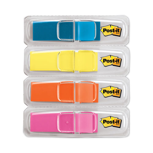 Highlighting Page Flags, 4 Bright Colors, 0.5 X 1.75, 35/color, 4 Dispensers/pack