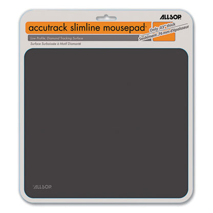 Accutrack Slimline Mouse Pad, X-large, 11.5 X 12.5, Graphite