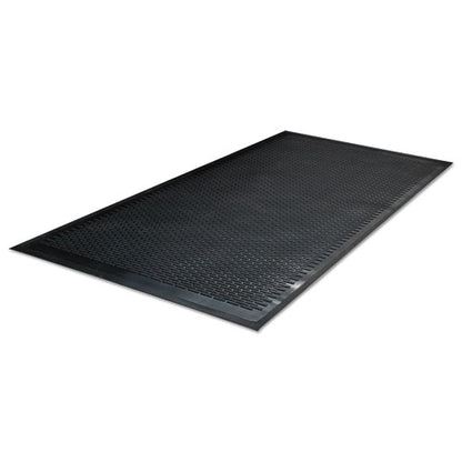 Clean Step Outdoor Rubber Scraper Mat, Polypropylene, 36 X 60, Black