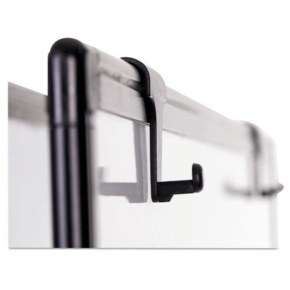 Creation Station Magnetic Dry Erase Board, 29.5 X 74.88, White Surface, Black Metal Frame