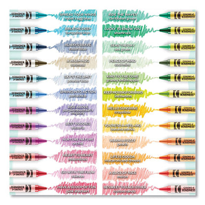 Colors Of Kindness Crayons, Assorted, 24/pack