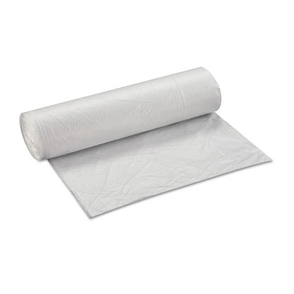 High-density Commercial Can Liners Value Pack, 45 Gal, 12 Mic, 40" X 46", Clear, 25 Bags/roll, 10 Interleaved Rolls/carton