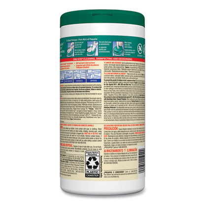 Disinfecting Wipes, 1-ply, 7 X 8, Fresh Scent, White, 75/canister