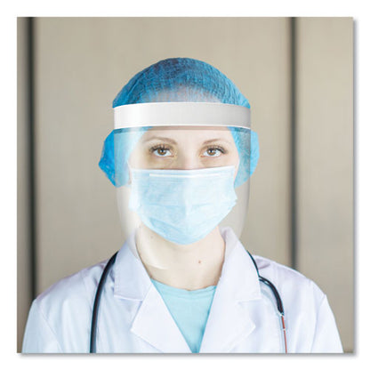 Disposable Face Shield, 13 X 10, Clear, 100/carton