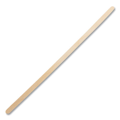 Wood Coffee Stirrers, 7.5" Long, 500/box, 10 Boxes/carton