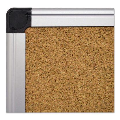 Value Cork Bulletin Board With Aluminum Frame, 24 X 36, Tan Surface, Silver Aluminum Frame
