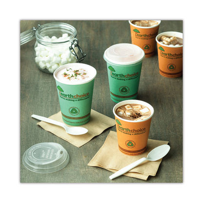 Earthchoice Compostable Paper Cup, 12 Oz, Teal, 1,000/carton