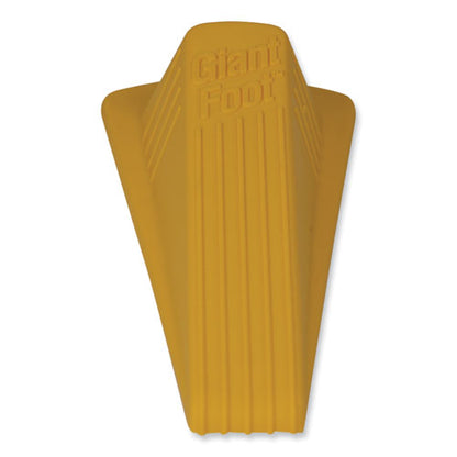 Giant Foot Doorstop, No-slip Rubber Wedge, 3.5w X 6.75d X 2h, Safety Yellow