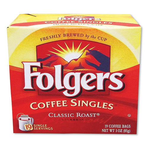 Coffee Filter Packs, Classic Roast, 0.16 Oz, 19/pack