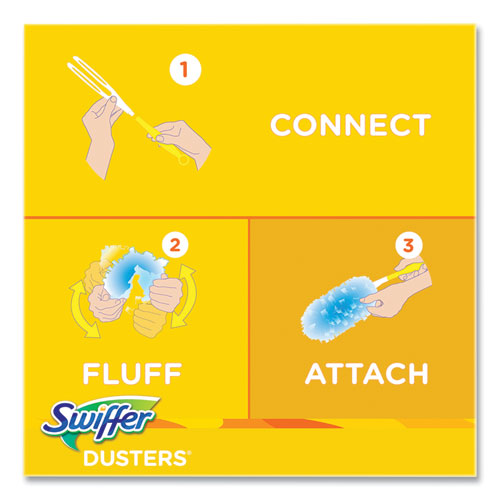 Dusters Refill, Dust Lock Fiber, Blue, Gain Original Scent, 10/pack