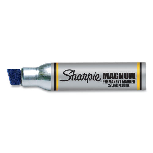 Magnum Permanent Marker, Broad Chisel Tip, Blue